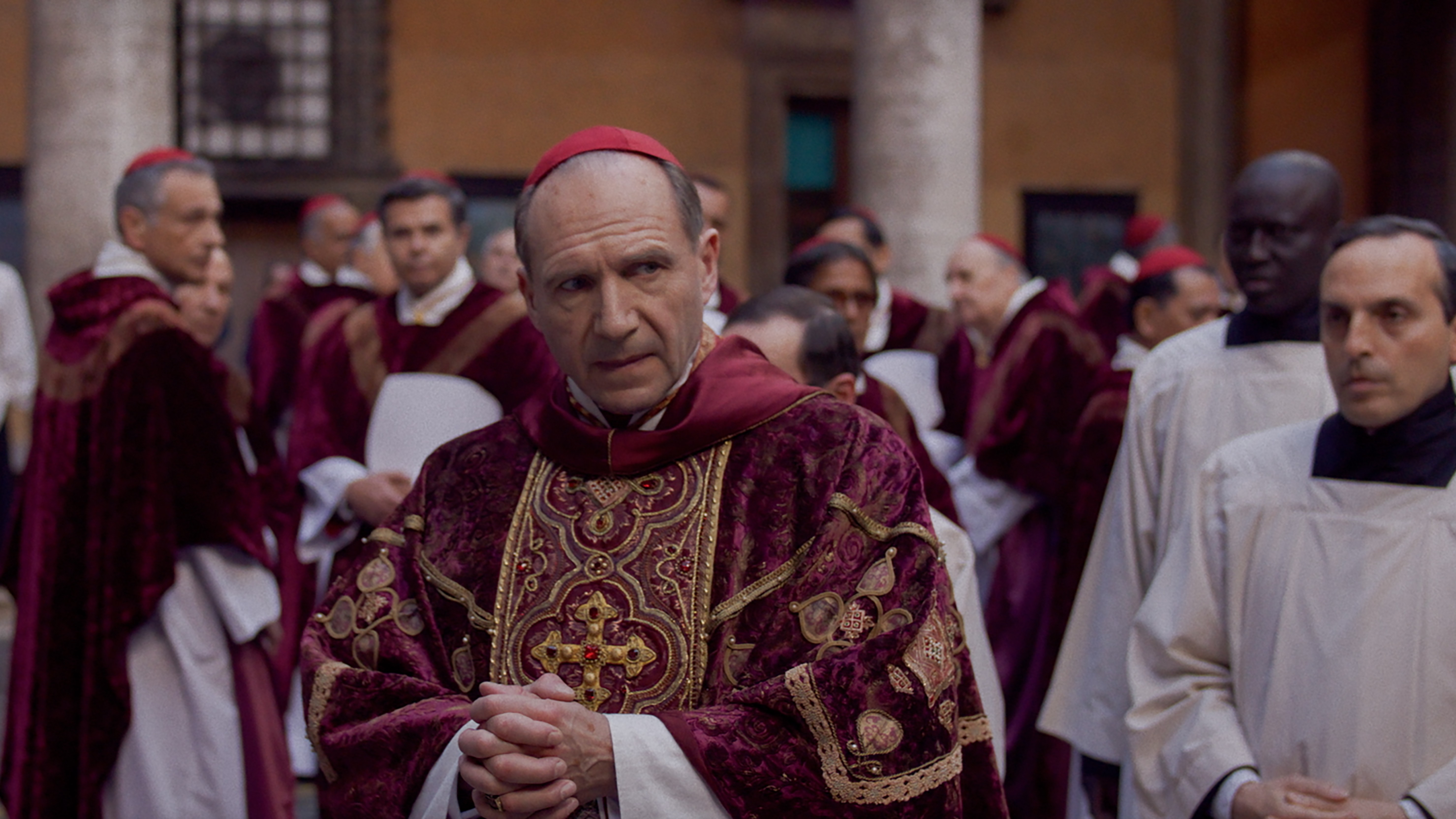 1. Ralph Fiennes, Conclave. Credit - Focus Features. Source – Travis Topa, PR.jpg