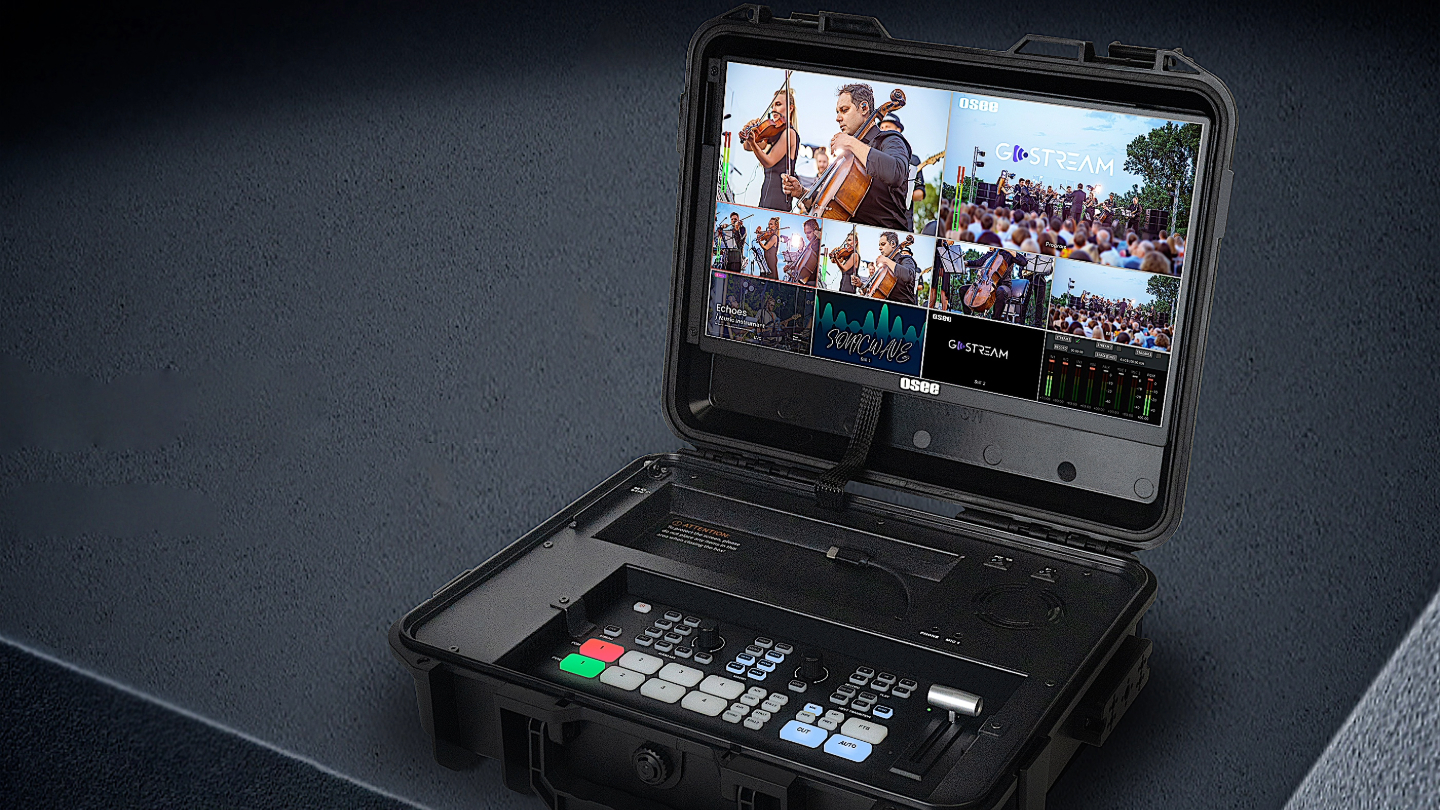 Compact Osee switcher streams solo or together